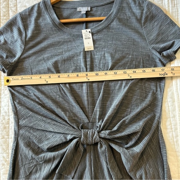 T by Talbots Tie-Front Tee Shirt Dress. Size Small. - Picture 8 of 10
